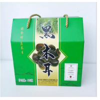 山阳县富乐康顺黑木耳500g/盒秦岭特级无根木耳干货